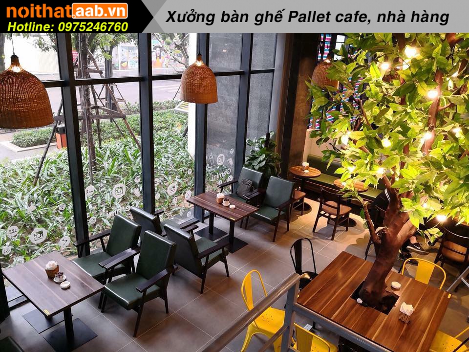 50 mẫu bàn ghế quán cafe bằng gỗ đẹp nhất