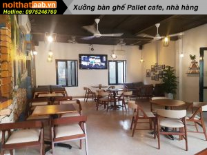 bàn ghế quán cafe bằng gỗ đẹp